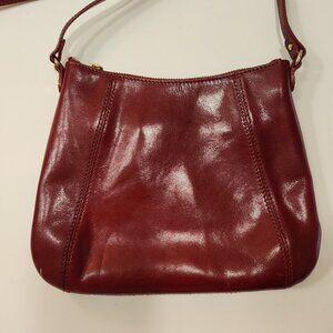Vintage Monsac Red Leather Handbag